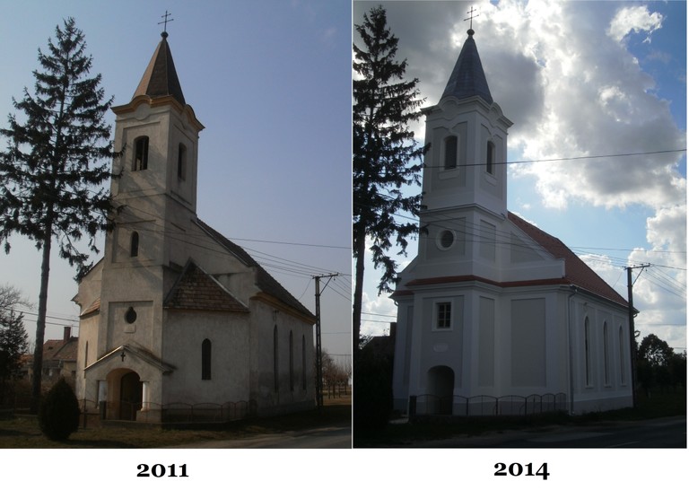A külső felújítás sokat változtatott a templom kinézetén - big